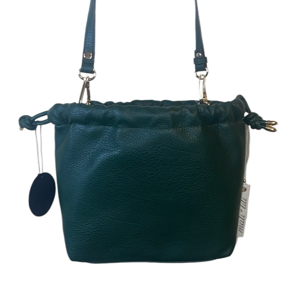 NWT Mali & Lili Green Vegan Crossbody Bag with Pouch - Picture 4 of 17